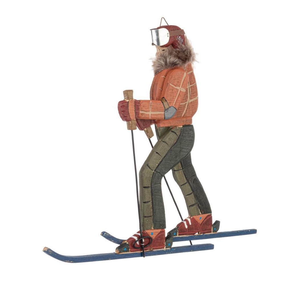 DECORAZIONE ALPBACH SCIATORE H.36